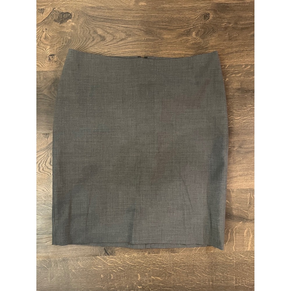 Talbots Petites Gray Wool Blend Pencil Skirt Career Office Classic‎